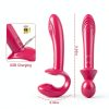 Licking Strap On Vibrator Remote Control 10 Modes Couples-4
