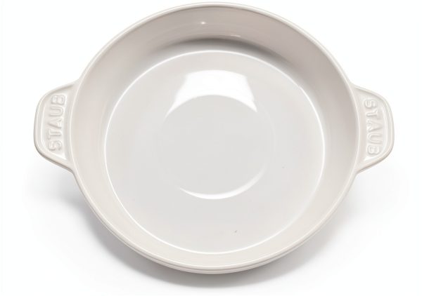 STAUB Ceramic Baking Dish Round White Oven Safe-2