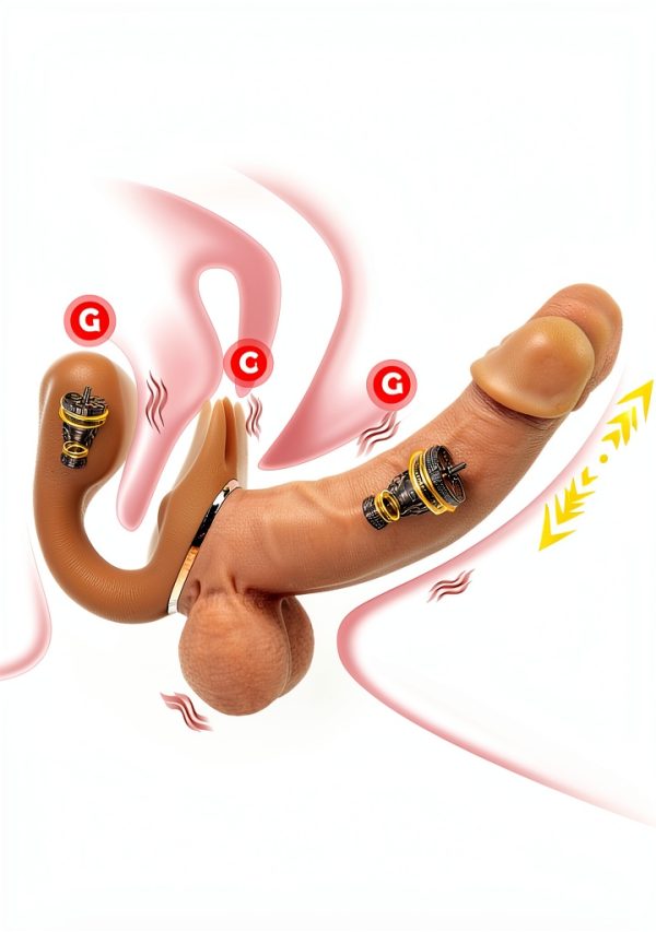 Kocopro Double Ended Dildo Vibrating Thrusting Silicone-1