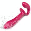 Licking Strap On Vibrator Remote Control 10 Modes Couples-5