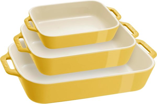 STAUB Ceramic Baking Dish Set Oven Safe Kitchen Essentials-0
