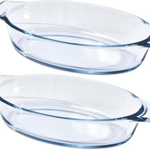 Yomvzake Mini Casserole Dish Borosilicate Glass Oven Safe-0