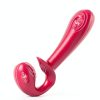Licking Strap On Vibrator Remote Control 10 Modes Couples-2
