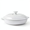 STAUB Ceramic Baking Dish Round White Oven Safe-1