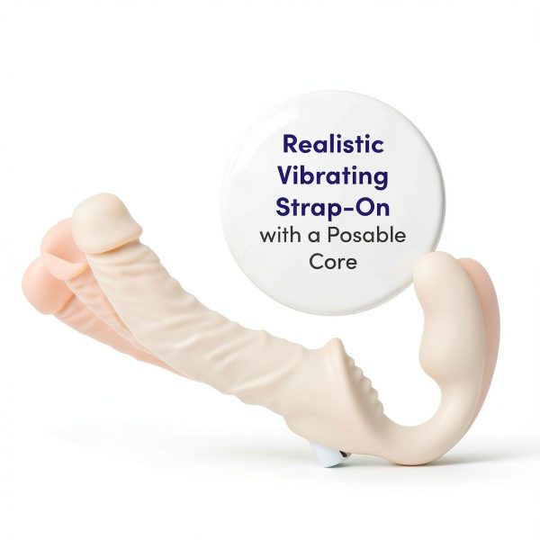 Realistic Vibrating Strap On Lovehoney Silicone-0