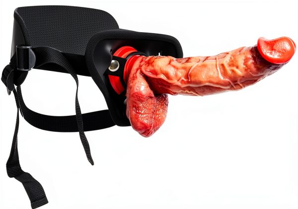 Umania Strap On Harness Adjustable Silicone Dildo Couples-0