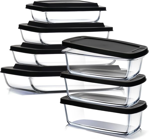 EATEX Glass Baking Dishes with Lids Oven Safe Multi-pack-0