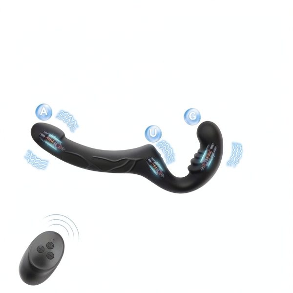 GAIWU Strapless Strap On Dildo Vibrator Lesbian Pegging-1