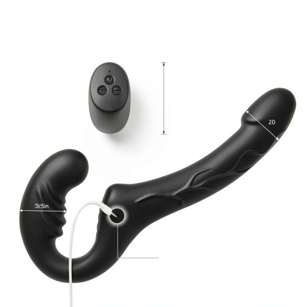 GAIWU Strapless Strap On Dildo Vibrator Lesbian Pegging-3