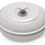 STAUB Ceramic Baking Dish Round White Oven Safe-0