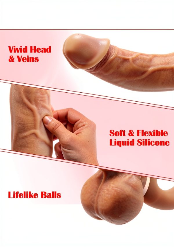 Kocopro Double Ended Dildo Vibrating Thrusting Silicone-3
