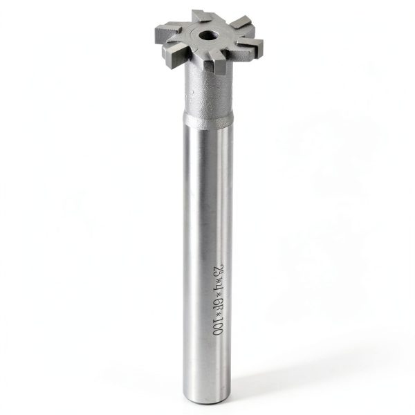 uxcell T-Slot Milling Cutter 25mm Cutting Diameter 12mm Shank 6 Flute-0