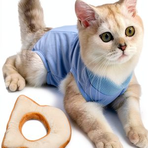 Cat Cone Collar & Recovery Suit 2PCS Anti-Bite Soft Cone by TREND-0