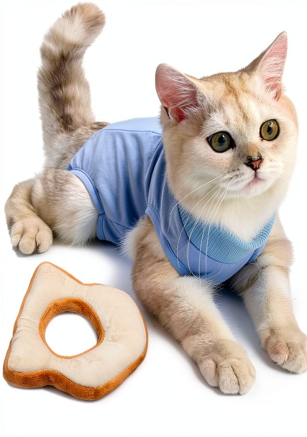 Cat Cone Collar & Recovery Suit 2PCS Anti-Bite Soft Cone by TREND-0