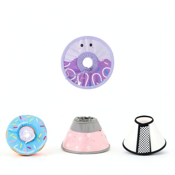 Cat Recovery Collar SLSON Lightweight Soft Donut Adjustable Purple XS-2