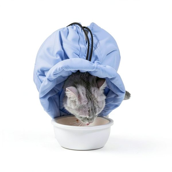 Adjustable Cat Recovery Cone Collar, Lightweight Soft Cat E-Collar Alternative After Spay, Waterproof Comfy Collars to Stop Licking Wound After Surgery, Protective Cone for Kittens/Puppies-3