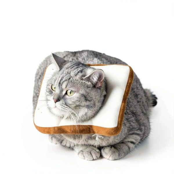 Amakunft Adjustable Cat Cone Collar Soft, Cat Recovery Collar, After Surgery Neck Cone, Elizabethan Collar for Kitten-4