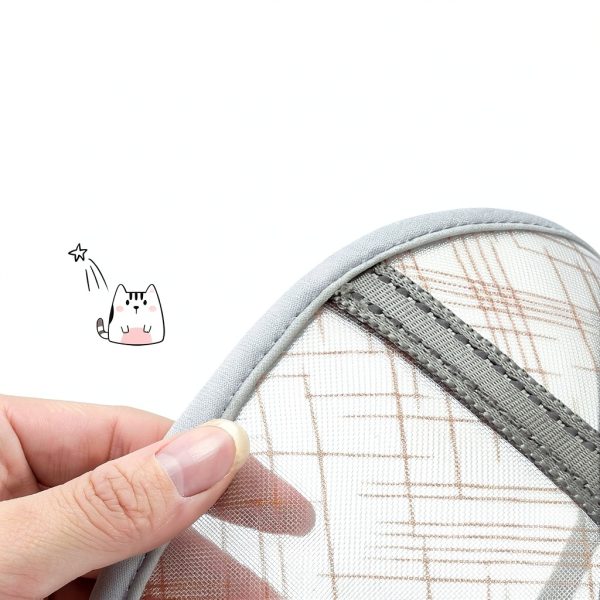 Supet Cat Cone Collar Soft, Air Mesh Recovery Collar to Stop Licking, Breathable Neck Cone Alternative for Small Kitten, Lightweight Cat Head Cone Anti Scratch (S)-1
