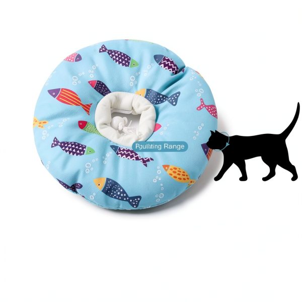 Cat Cone Collar Soft Adjustable Recovery Collar by libfrnt Blue-1