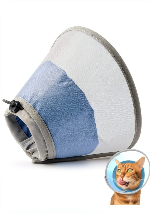 Cat Cone Collar Soft: Comfortable Waterproof Mesh Recovery Cone After Surgery to Stop Licking and Scratch, Alternative to Plastic Elizabeth Head/Neck Cone-6