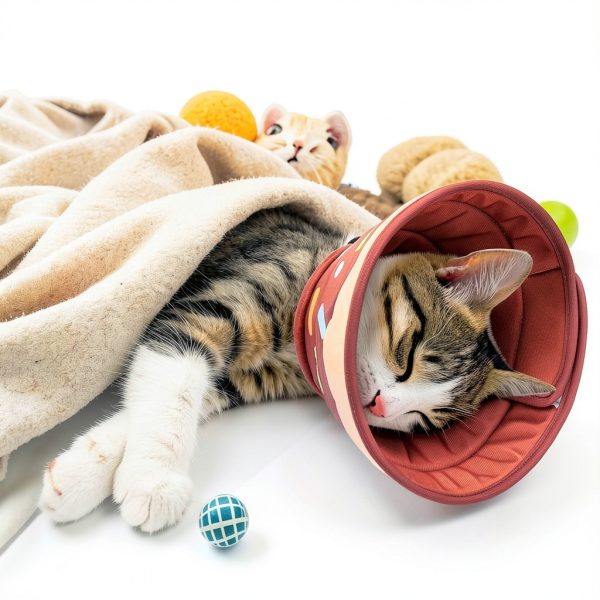 KOOLTAIL Cat Cone Collar Adjustable Brown Donut Size M-1