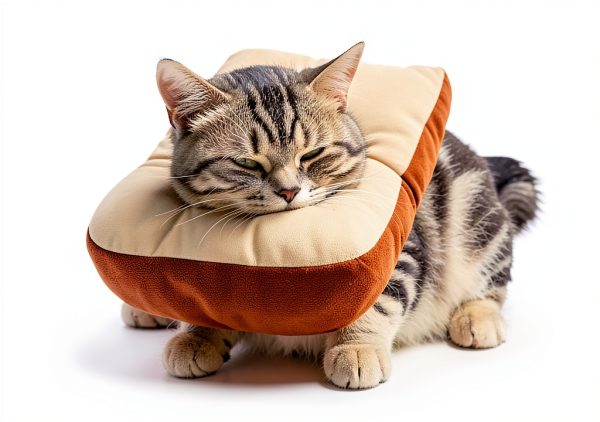 Amakunft Adjustable Cat Cone Collar Soft, Cat Recovery Collar, After Surgery Neck Cone, Elizabethan Collar for Kitten-3