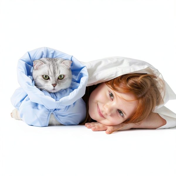 Adjustable Cat Recovery Cone Collar, Lightweight Soft Cat E-Collar Alternative After Spay, Waterproof Comfy Collars to Stop Licking Wound After Surgery, Protective Cone for Kittens/Puppies-5