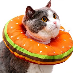 EWES Cat Cone Collar Soft M – Recovery Collar with Hamburger Style-0