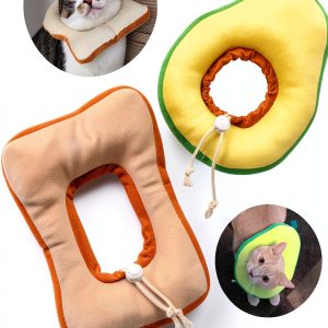 Cat Cone Adjustable Recovery Collar by Frienda 2‑Piece Donut Design-0