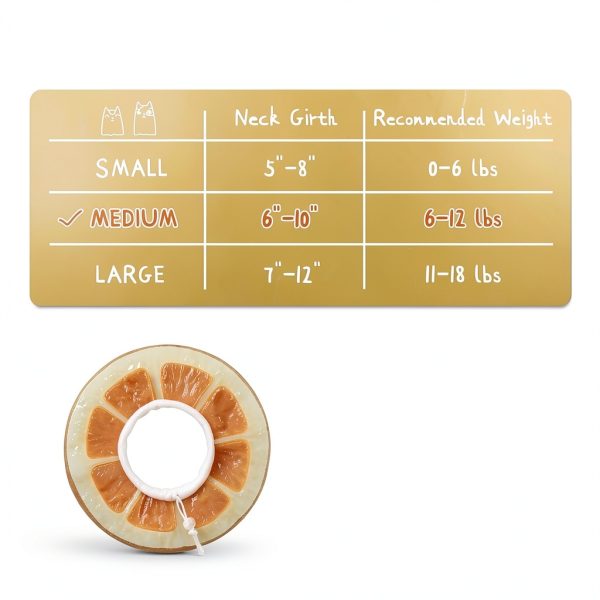ANWA Adjustable Cat Cone Collar Soft, Cute Cat Donut Collar After Surgery, Kitten Recovery Cones to Stop Licking-1