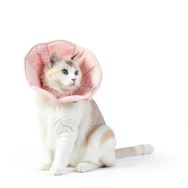 Touchdog Adjustable Soft Cat Cone Collar Waterproof Recovery Pink-5