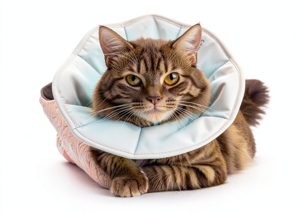 Touchdog Adjustable Soft Cat Cone Collar Waterproof Recovery Pink-7