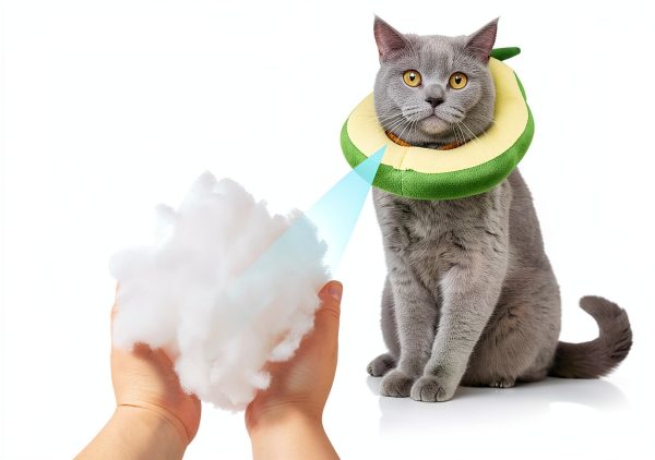 Cat Cone Adjustable Recovery Collar by Frienda 2‑Piece Donut Design-4