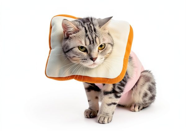 Cat Cone Adjustable Recovery Collar by Frienda 2‑Piece Donut Design-5