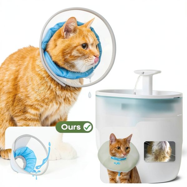 Cat Cone Collar Soft: Comfortable Waterproof Mesh Recovery Cone After Surgery to Stop Licking and Scratch, Alternative to Plastic Elizabeth Head/Neck Cone-1