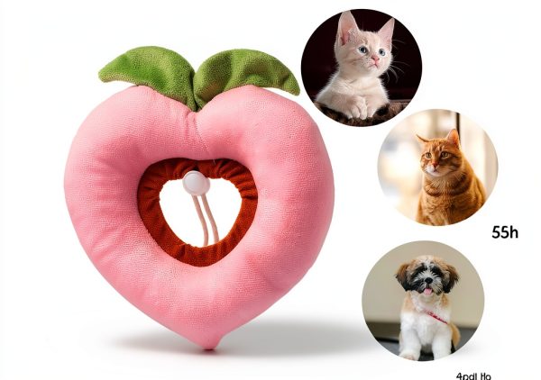 Weewooday 4 Pcs Adjustable Cat Cone Collar Soft Cat Recovery Collar Cute Kitten Fruits Shaped After Surgery Wound Elizabeth Padded Pet Neck Anti Bite Lick Dog Comfortable Smooth Texture-2